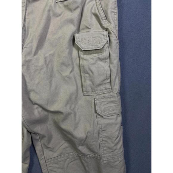 5.11 Tactical Pants Womens Size 12 Long Khaki Cotton Canvas Cargo 64358 Workwear - Picture 2 of 16